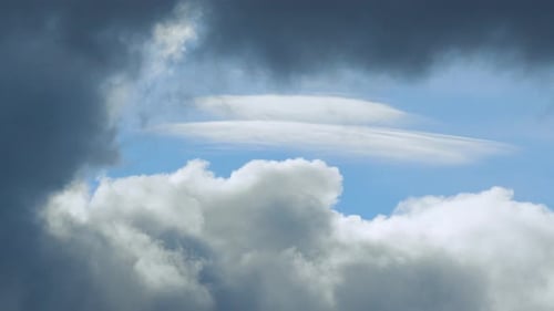 Zeitraffer großer Wolken