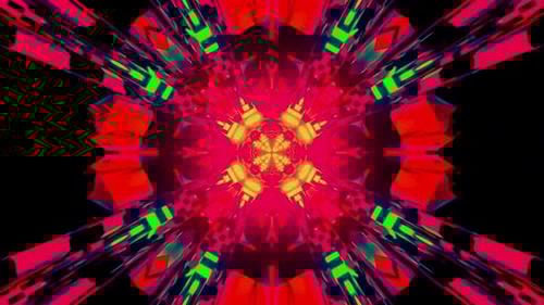 Neon Tunnel Journey Background