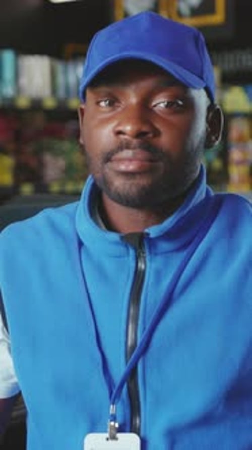 A Skilled Media Stocker Actively Engaged in a FastPaced Busy Retail Store Setting and Environment