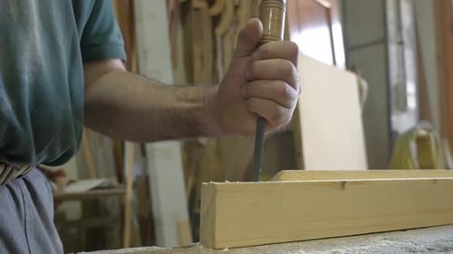 Carpenter in Workshop
