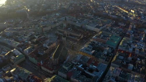 Krakow, capital city of Poland. Historic buildings.