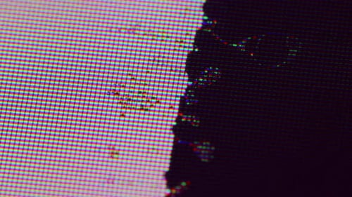 Cracked Monitor Analog Static Contrast Color Blur