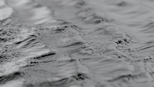 Abyss Collection: Close up of waves flowing slowly from the left side to the right side