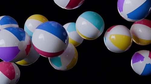 Beach Balls Bouncing
