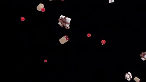 Christmas Gift Box Fall Loop