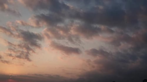 Red purple orange blue pink sunset sky cloud, Dramatic sunset sky
