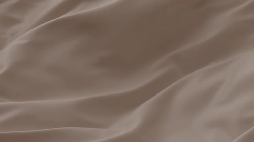 Abstract Beige Brown Silk Background Tenderness Luxury Wave Cloth Satin Pastel Color Fabric Gold