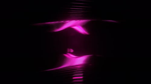 Pink Fantastic Metallic Wavy Striped Space Background Vj Loop In 4K