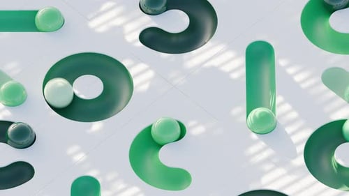 Geometric Path Colorful Balls 3d Loop