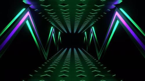 Purple And Turquoise Fast Futuristic Abstract Moving Background Vj Loop In 4K