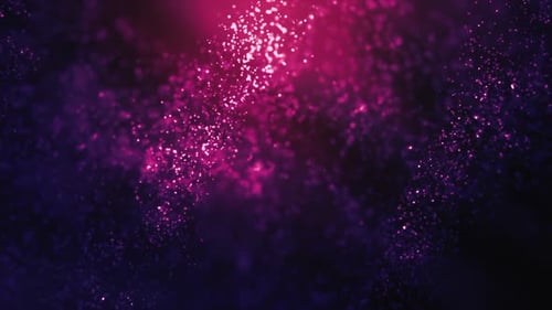 Pink And Black Sparkling Particles Animation Loop