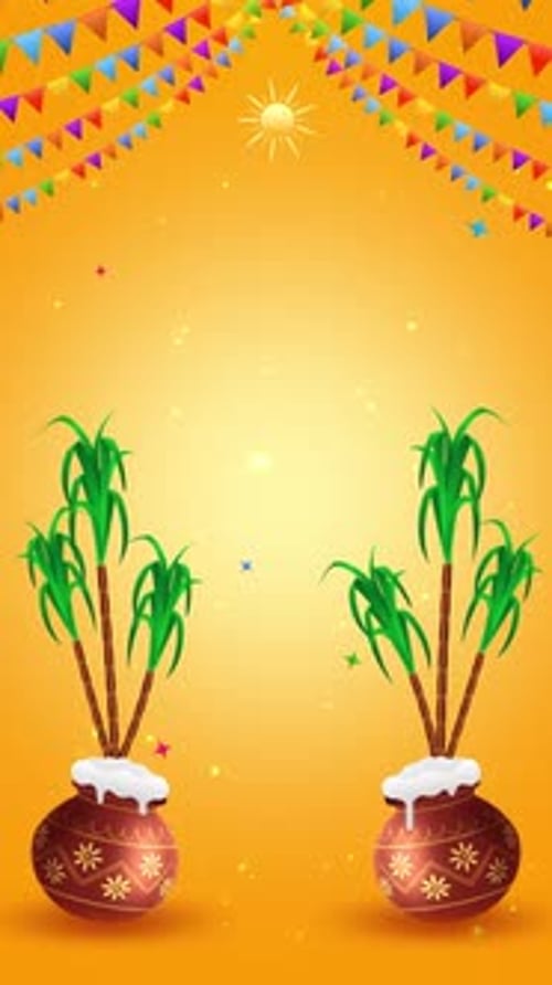 Festival indien : fond joyeux de Pongal