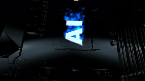 Animation with an Artificial Intelligence Board, Machine Learning, Technology, Innovation Design