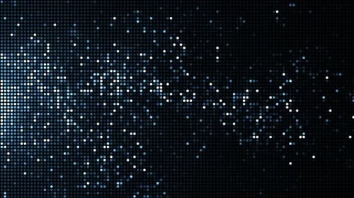 Hintergrund der Videowandtechnologie mit blau blinkenden LED-Leuchten