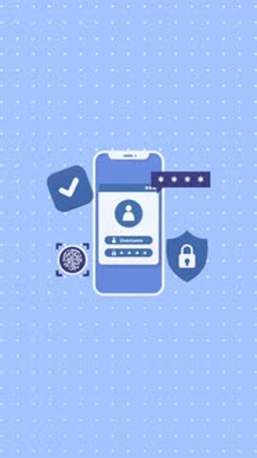 Smartphone Security Login Explainer Animation