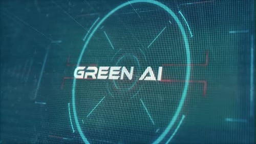 Green Ai Words In Techno Sci Fi