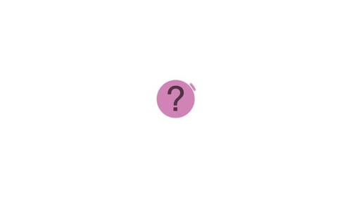 Animated Question Mark Icon with Ripple Effect