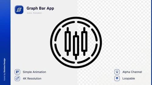 Animation Graph Bar App Icon