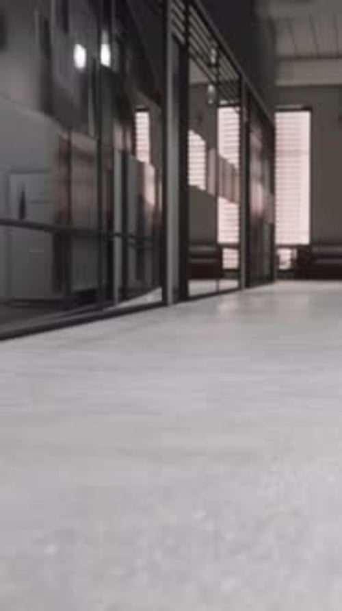 Interior of Modern Empty Office Building