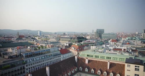 Panoramic view of Vienna in Austria