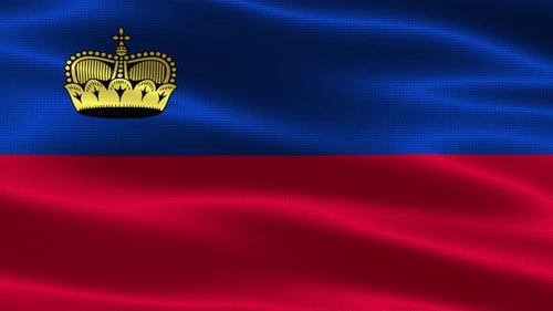 Waving Fabric Flag Realistic Motion Background Element