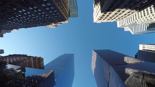 new york city skyline cityscape. modern skyscraper buildings background