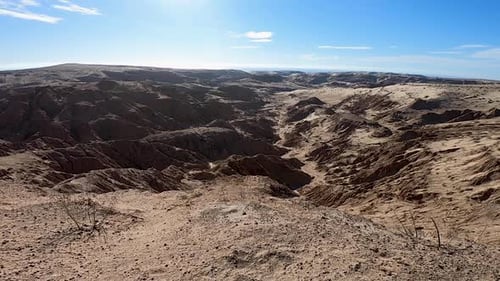 The rugged terrain of the sand dunes of Gran Desierto de Altar Biosphere Reserve, El Guapo, Mexico