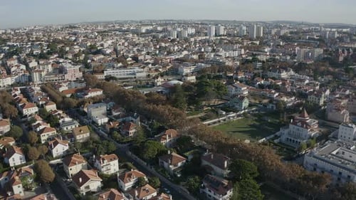 watching the buildings of small and cute place