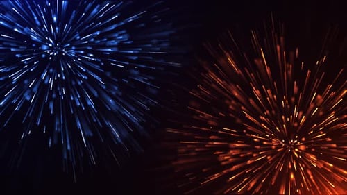 Dynamic Particle Burst Abstract Celebration Background Animation