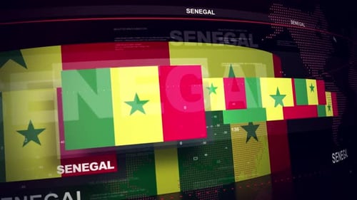Senegal Flag World News Intro