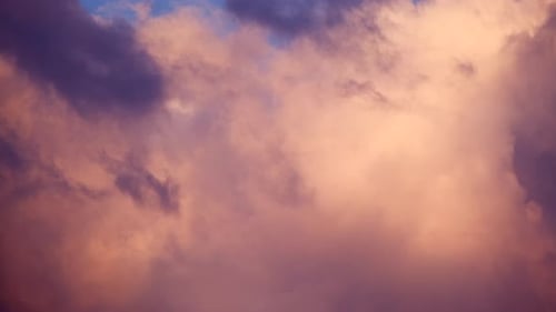 Timelapse of clouds at sunset