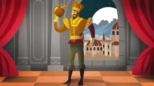 Le roi Midas transforme tout en or avec sa touche magique