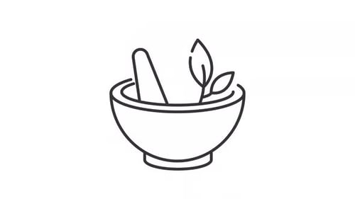 Ayurveda treatment line animation