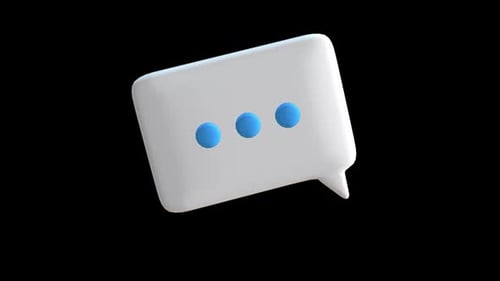 Messages Icon 3 D Model