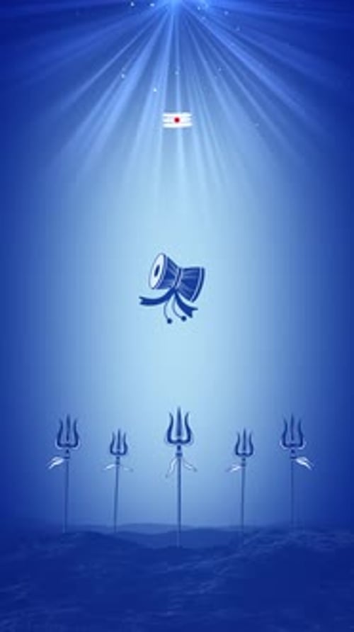 Fond vertical de Maha Shivratri