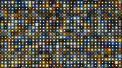 Flashing Rectangles and Dots Array Background Seamless Loop