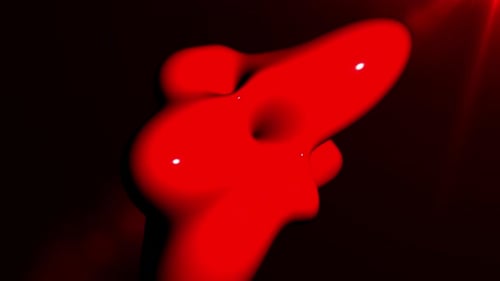 Glossy fluid red background