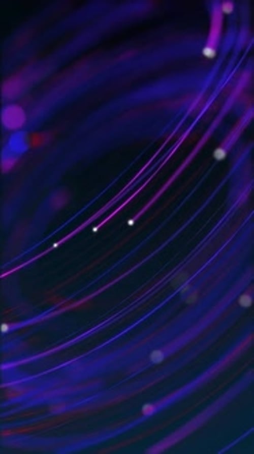 Vertical Video - Fiber Optic Data Stream Technology Background