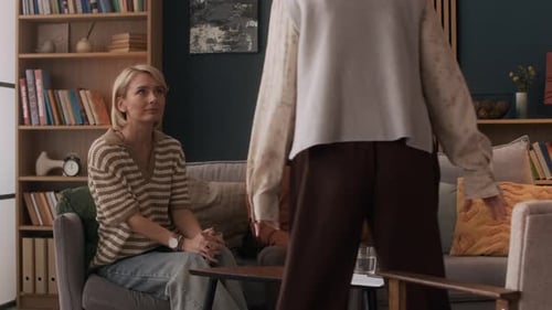 Middle-Aged Married Couple Having First Couple Therapy Session