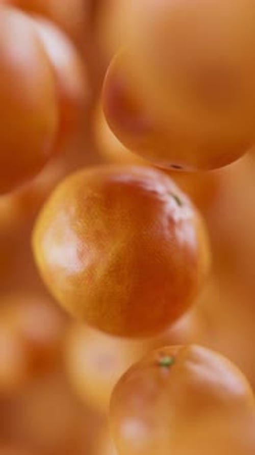 Loop-Animation einer Gruppe von Mandarinen. Defokus. Nahaufnahme
.