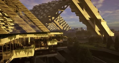 La arquitectura moderna destaca la sostenibilidad y los diseños únicos
