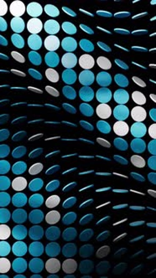 Blue And White Abstract Geometric Circle Pattern Presentation Background