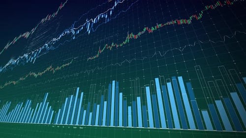 Financial Market Data Chart Background