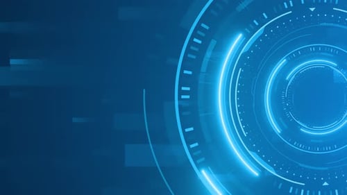 Futuristische blaue digitale Technologieschnittstelle