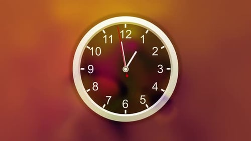 Gradient background or isolated wall clock