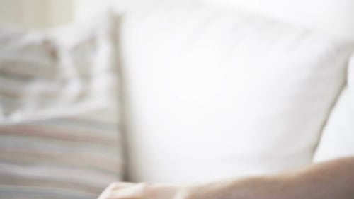 Technology, People and Lifestyle Concept - Close Up of Man with Smartphone