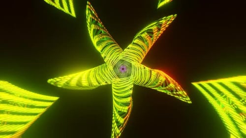 Neon Disco Flashing Lights in VJ Loop Motion Create an Electrifying Backdrop