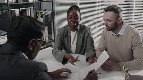 Business Meeting in an Urban Office