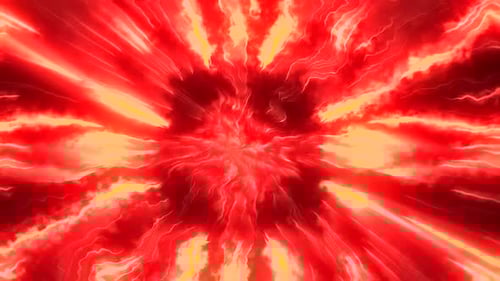 Abstract Hell Tunnel of Fire and Light