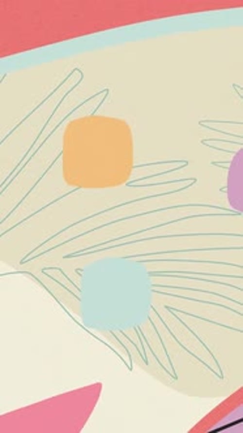 Abstract Colorful Tropical Background